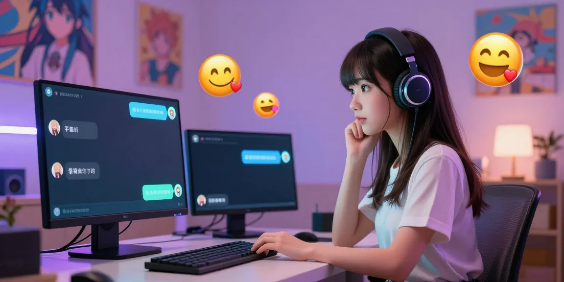 Engaging scene of a virtual anime character in vibrant hentai chat, showcasing interactive digital environment.