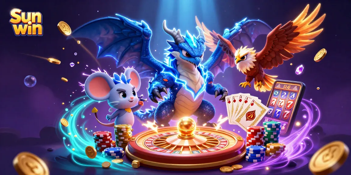 Engage with the thrilling world of Sun win featuring dynamic characters and casino elements.